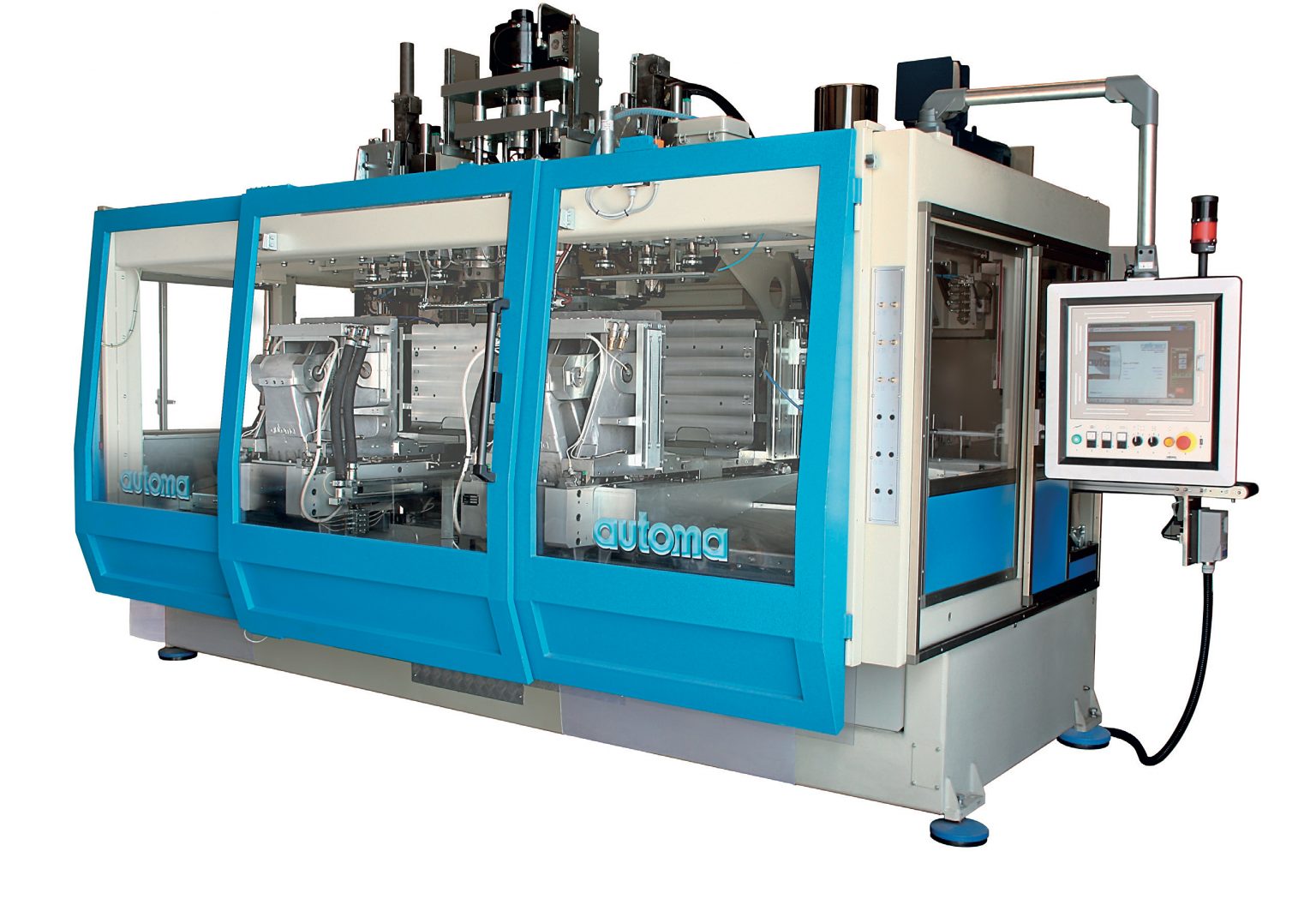 The AUTOMA® by Magic AT 700 DH is an Accumulator Head Extrusion Blow Molding Machine. For the